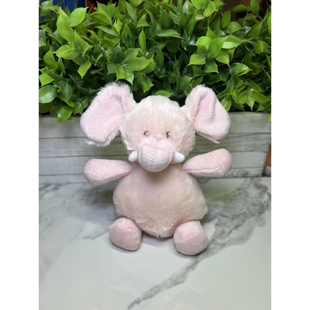 Baby Ganz ELEPHANT Bean Body Stuffed 7-in Plush BG2858‎ Pink RARE! HTF!
